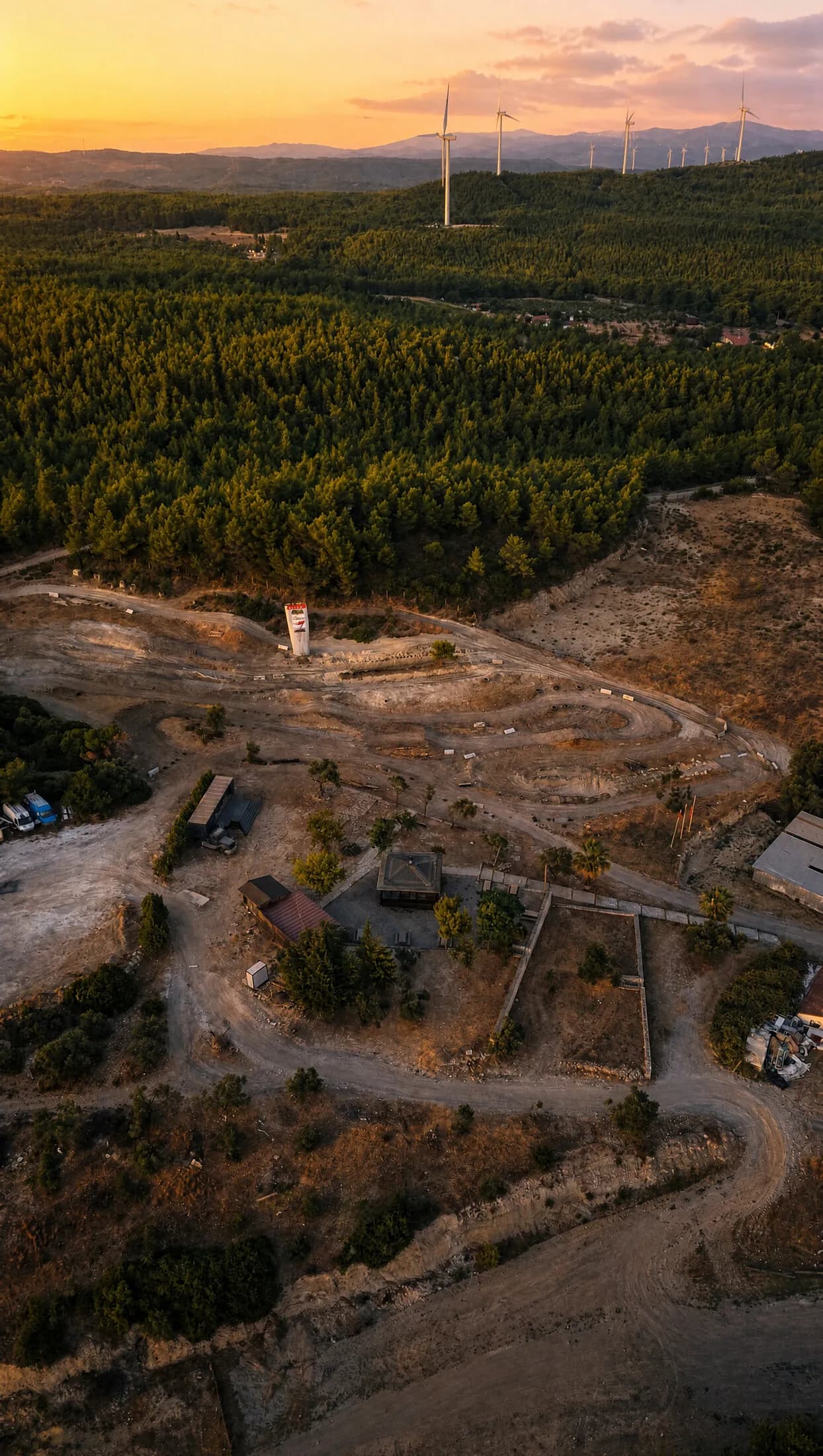 Titus Feronia tesisinden drone görüntüsü